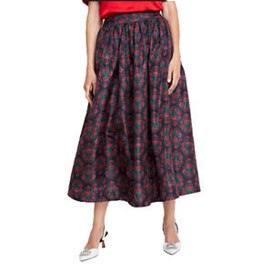 On 34th XXL Women's Taffeta Midi Skirt Macy's Floral Formal Party Cottagecore